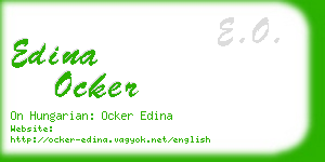 edina ocker business card